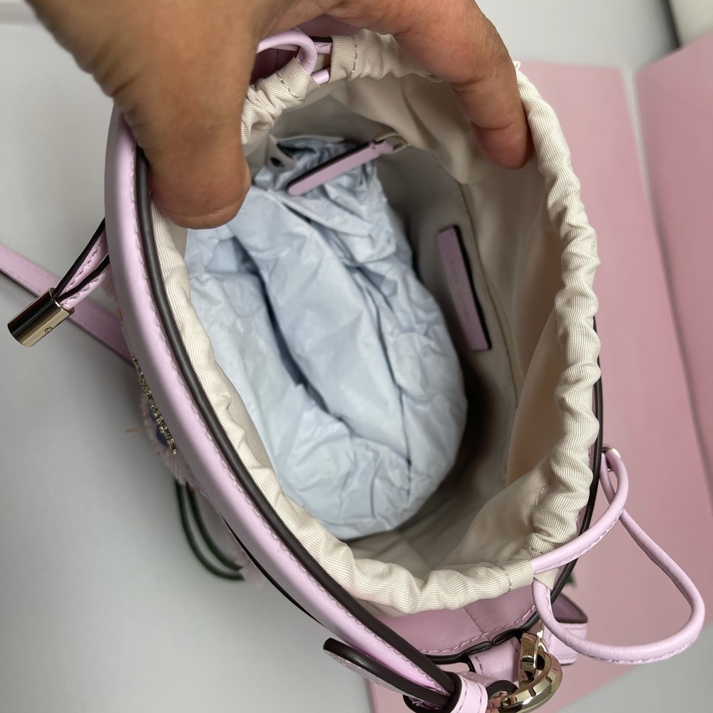 Kate spade pink Flock Party Parrot Bucket Bag - Picture 9 of 9